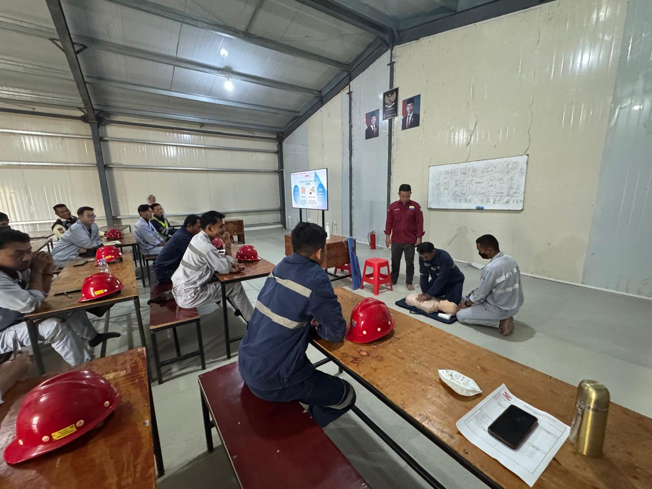 Kuatkan Budaya K3, Huabao Aktif Lakukan Training P3K untuk Wakil Foreman dan SPV